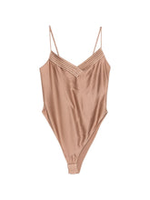 Forte Forte Silk Satin Bodysuit Brown