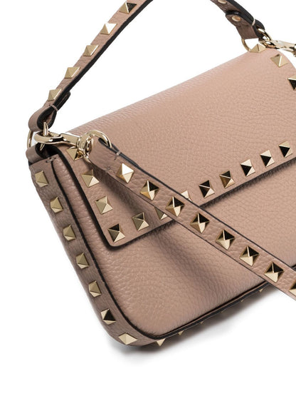 Valentino Garavani Rockstud Leather Mini Bag Powder