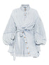 Zimmermann Rebellion Denim Mini Dress Clear Blue