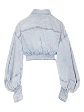 Zimmermann Rebellion Denim Tie Shirt Clear Blue