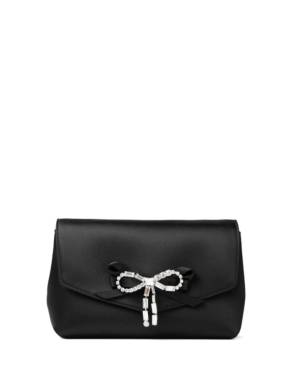 Jimmy Choo Soft Bow Mini Clutch Black