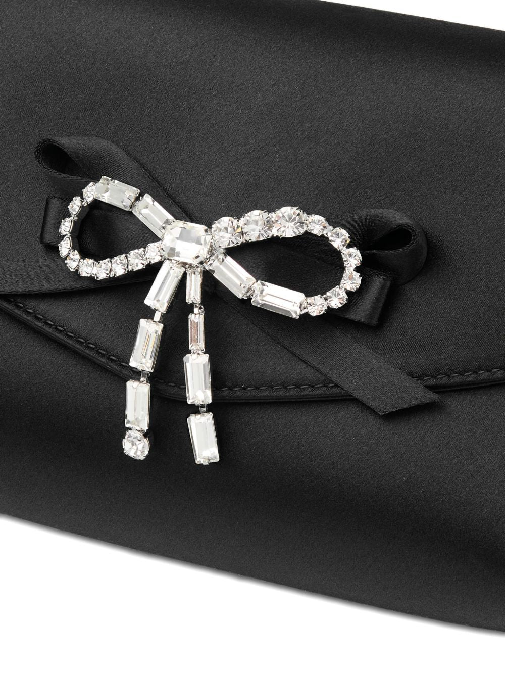 Jimmy Choo Soft Bow Mini Clutch Black