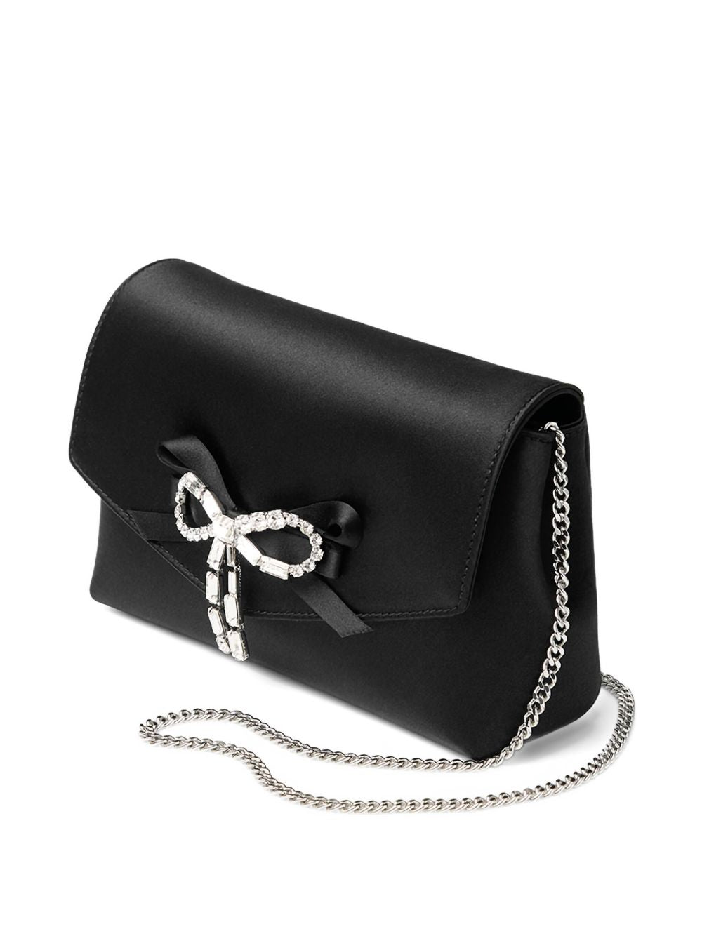 Jimmy Choo Soft Bow Mini Clutch Black