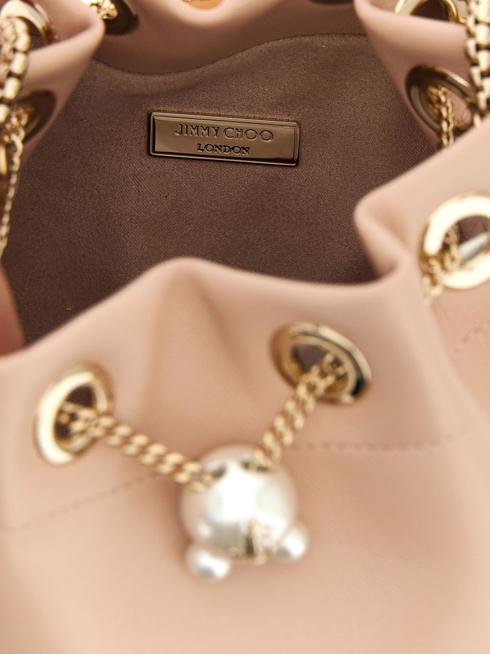 Jimmy Choo Bon Bon Bucket Bag Powder powder