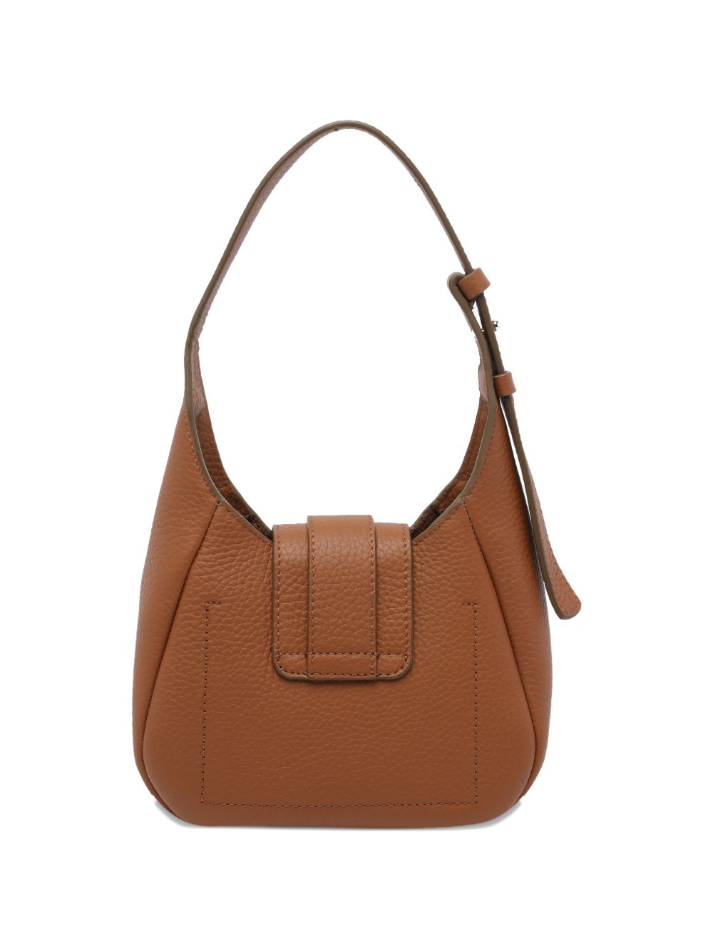 Hogan Mini Leather Hobo Bag Brown leather brown