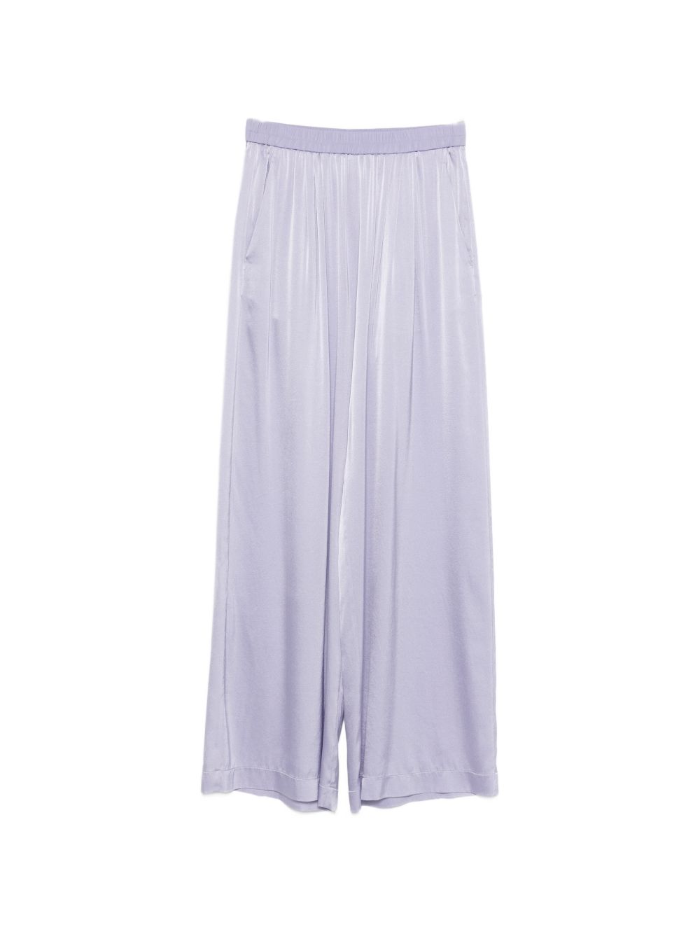 Forte Forte Silk Satin Wide-Leg Trousers Lilac lilac