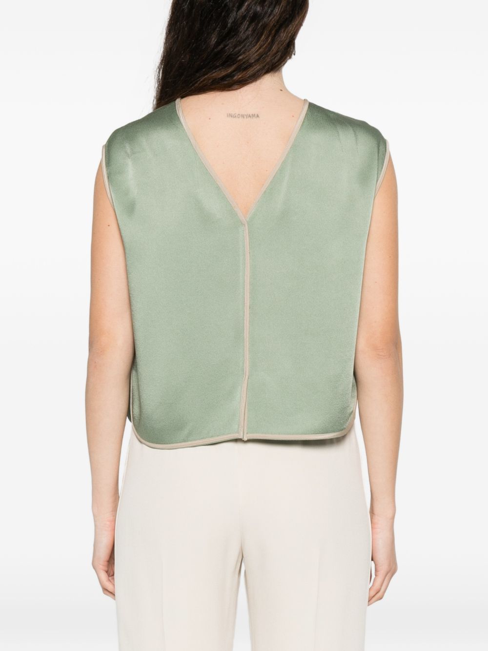 Forte Forte Sleeveless Fitted Top Green