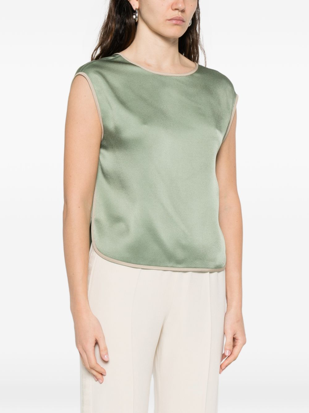 Forte Forte Sleeveless Fitted Top Green