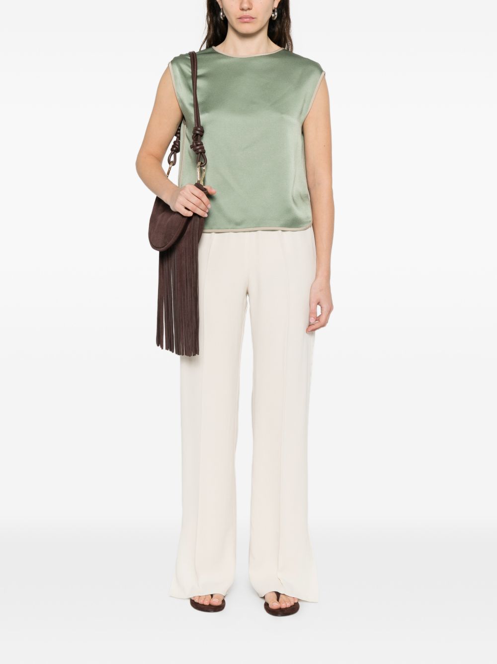 Forte Forte Sleeveless Fitted Top Green