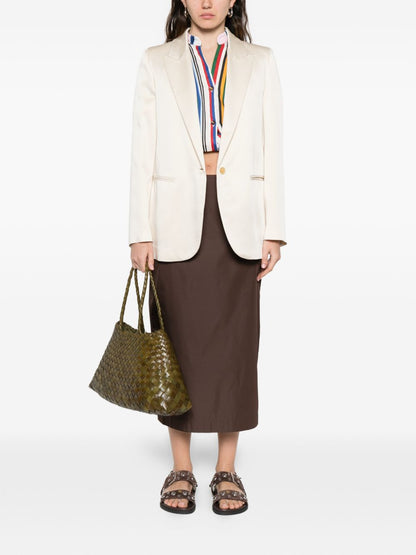 Forte Forte Single-Breasted Blazer Jacket White White