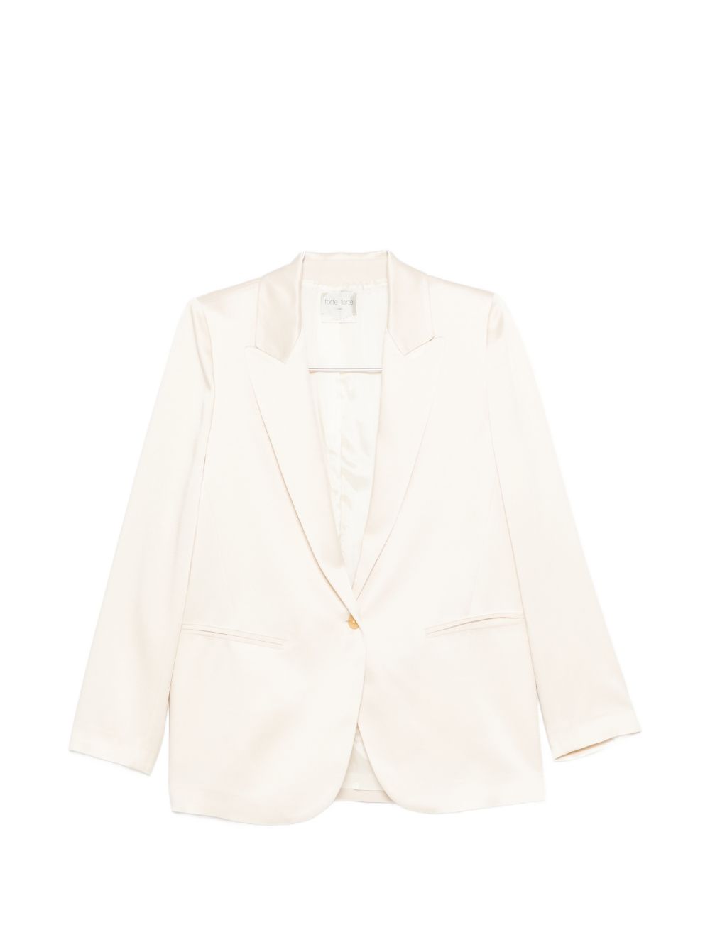 Forte Forte Single-Breasted Blazer Jacket White White