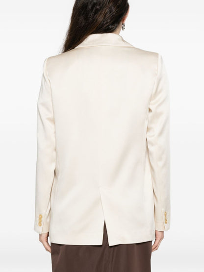 Forte Forte Single-Breasted Blazer Jacket White White