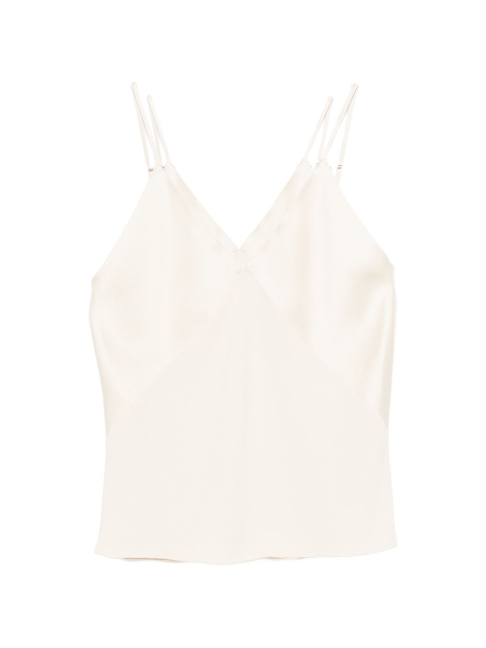 Forte Forte V-Neck Adjustable Strap Top White