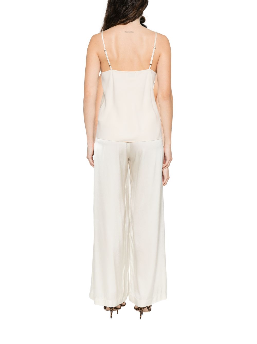Forte Forte V-Neck Adjustable Strap Top White