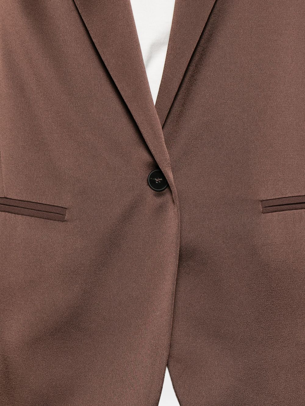 Forte Forte Single-Breasted Blazer Jacket Brown