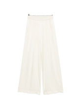 Forte Forte Silk Satin Straight Trousers White