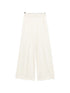Forte Forte Silk Satin Straight Trousers White