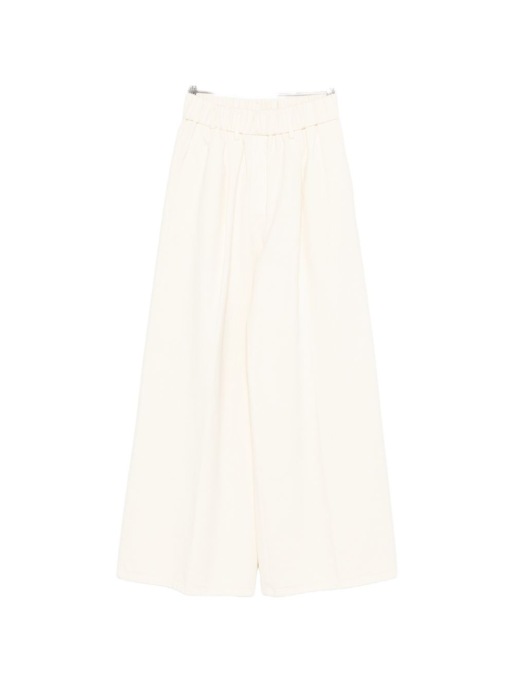 Forte Forte Wide Leg Fluid Trousers White