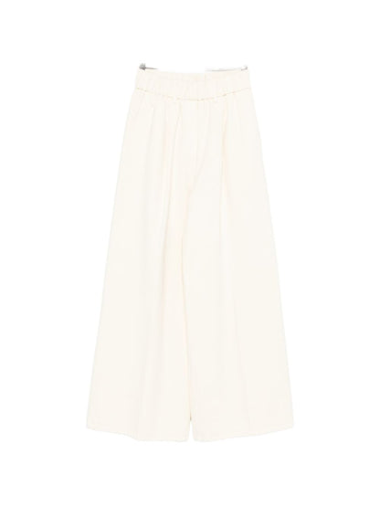 Forte Forte Wide Leg Fluid Trousers White