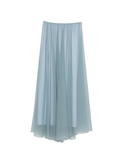 Forte Forte Long Chiffon Maxi Skirt Grey