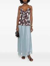 Forte Forte Long Chiffon Maxi Skirt Grey