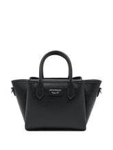 Emporio Armani Small Logo-Patch Shopper Black black