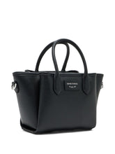 Emporio Armani Small Logo-Patch Shopper Black black