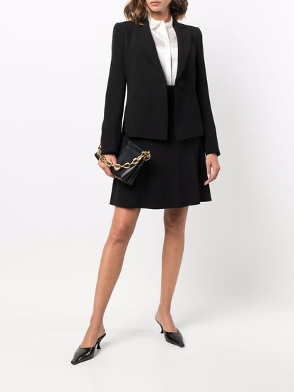 Emporio Armani Long-Sleeve Silk Shirt White