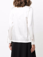 Emporio Armani Long-Sleeve Silk Shirt White