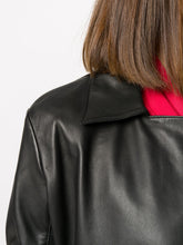Emporio Armani Lambskin Biker Jacket Black