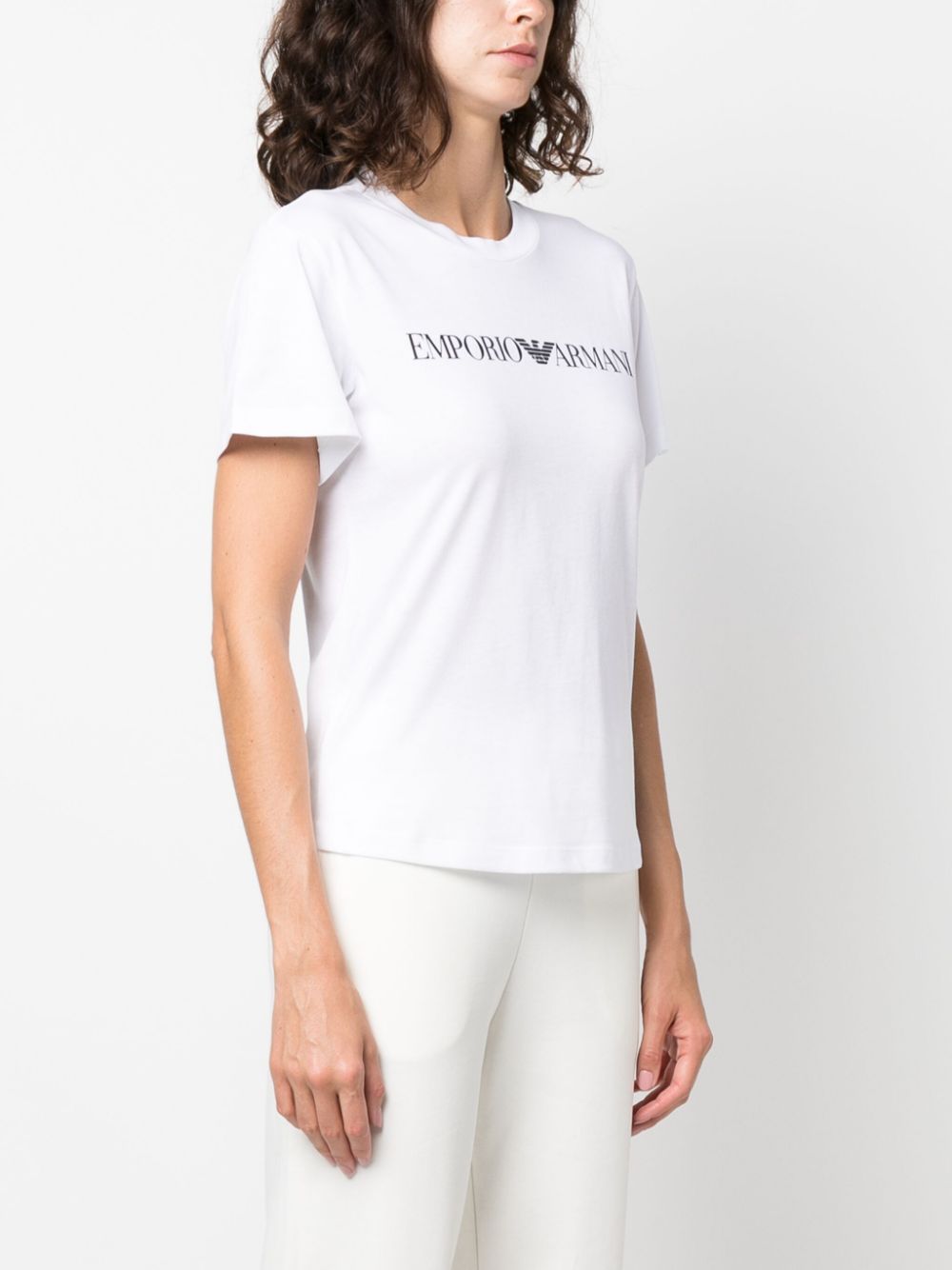 Emporio Armani Logo Cotton T-Shirt White