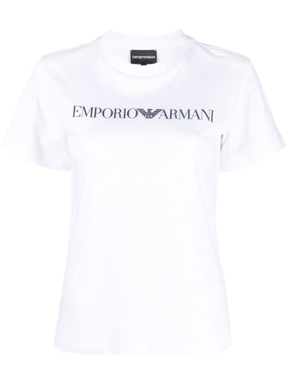 Emporio Armani Logo Cotton T-Shirt White