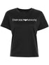 Emporio Armani Logo Cotton Crewneck T-Shirt Blue