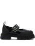 Ganni Flat Cleated Strap Ballets Black