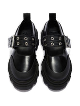 Ganni Flat Cleated Strap Ballets Black