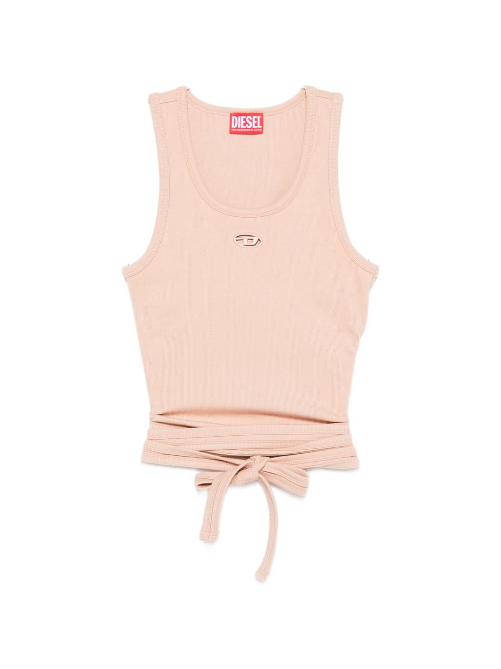 Diesel Round Neck Cropped Tank Powder powder