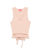 Diesel Round Neck Cropped Tank Powder powder