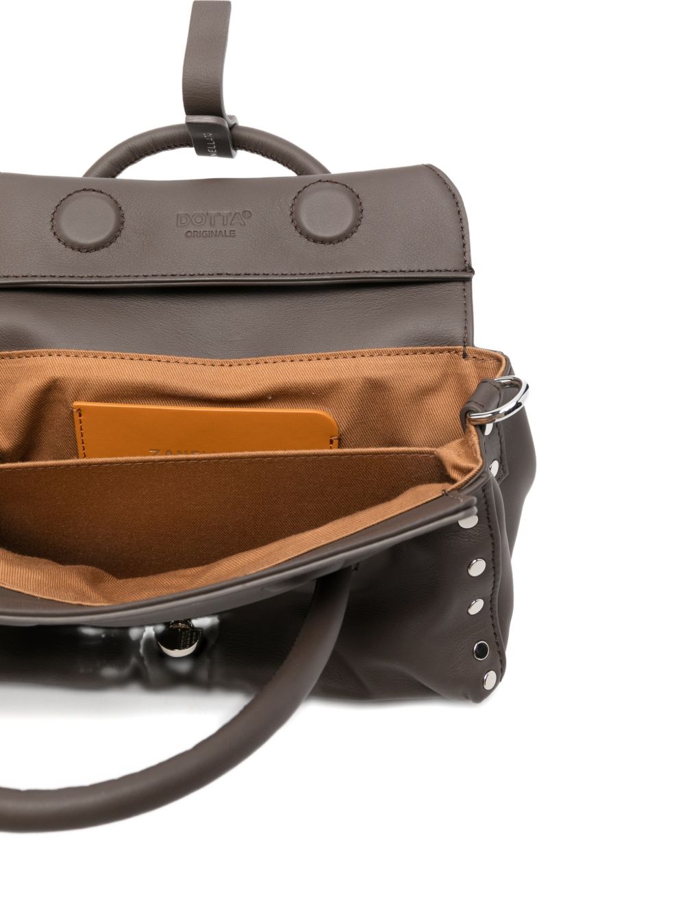 Zanellato Dotta Saeta Baby Leather Handbag Brown
