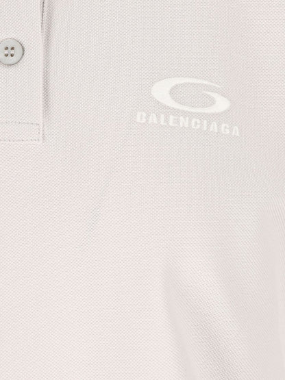 Balenciaga Classic Cotton Polo Shirt White