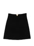 Valentino Wool Mini Skirt Gold Black black