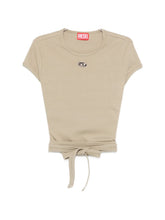 Diesel Tonal Logo Waist Tie T-shirt Green