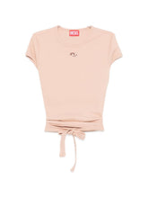 Diesel Waist Tie Cotton T-Shirt Powder powder
