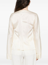 Forte Forte Tie Tassel Silk Satin Shirt White