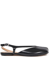 Maison Margiela Tabi Split-Toe Leather Ballet Black