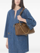 Valentino VLogo Denim Short Dress Blue