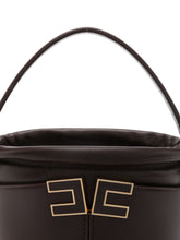 Elisabetta Franchi Bucket Chain Detail Bag Brown