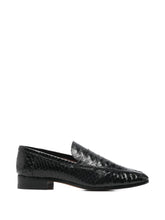 Paris Texas Flat Calf Leather Loafers Black