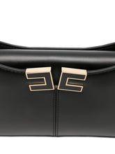 Elisabetta Franchi Chain-Link Shoulder Bag Black