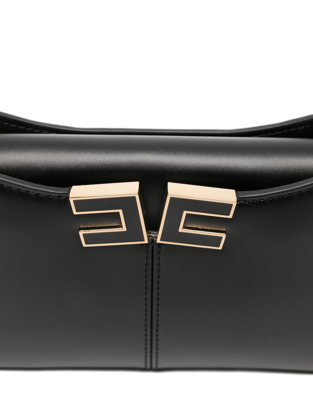 Elisabetta Franchi Chain-Link Shoulder Bag Black