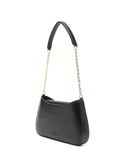Elisabetta Franchi Chain-Link Shoulder Bag Black